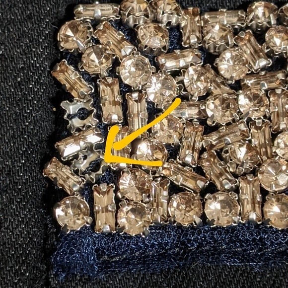 7 for all mankind embellished black skinny jeans pockets higher rise 28x… - Picture 15 of 15